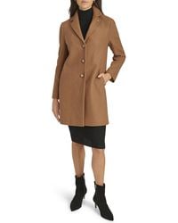 Calvin Klein - Classic Faux Wool Overcoat – Long Button Front Winter - Lyst
