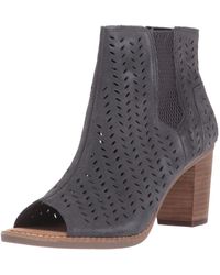 forged iron suede and textured velour mix women's deia booties
