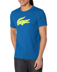 Lacoste - Short Sleeve Solid Color Crocodile Logo Tee - Lyst
