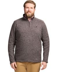 Izod - Big And Tall Thermosoft Quarter Zip Sweater Fleece Pullover - Lyst