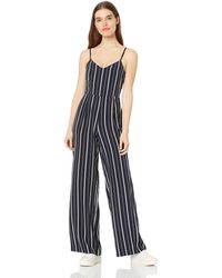 Laundry by Shelli Segal Striped Wide Leg Jumpsuit - Blue