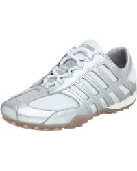 Geox - Snake Fashion Sneaker,white/silver,41 Eu - Lyst