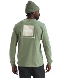 The North Face - Evolution Light Ink Box Nse Long-sleeve Tee | Regular Fit Cotton Shirt With Logo Graphic & Set In Sleeves - Lyst