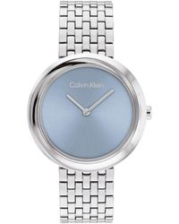 Calvin Klein - 34mm 2h Quartz Watch - Stainless Steel Bracelet - Water Resistance 30 Meters - Minimalistic Style – Premium Fashion - Gift For - Lyst