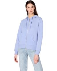 Emporio Armani - A | X Armani Exchange Embroidered Sleeve Logo Full Zip Hooded Jacket - Lyst