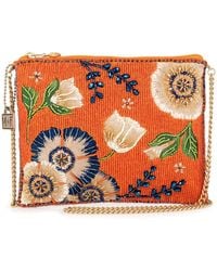 Mary Frances - Wild Abandon Beaded Mini Crossbody Bag Floral Vibrant Novelty Evening Clutch Purse - Lyst