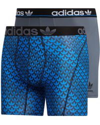 adidas - Trefoil Athletic Comfort Fit Boxer Brief Underwear 2-pack - Lyst
