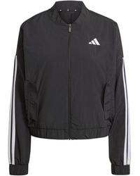 adidas - 3-stripes Woven Sportswear Bomber Windbreaker - Lyst