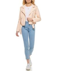 Levi's - Belted Faux Leather Moto Jacket - Lyst