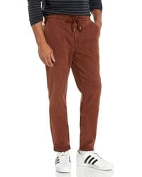 PAIGE - Fraser Stretch Twill Cuffed Trouser Pant - Lyst