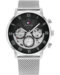 Tommy Hilfiger - Multifunction Quartz Watch – Stainless Steel Case And Mesh - Lyst