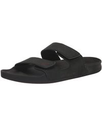Quiksilver - Rivi Leather Double Adjust Slide Sandals - Lyst