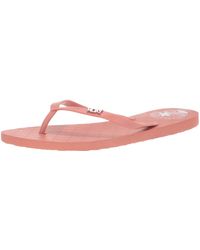 roxy viva stamp flip flops