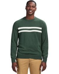 Izod - Textured Crew Neck Sweater - Lyst
