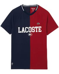 Lacoste - Short Sleeve Regular Fit Colorblocked Tennis Tee Shirt - Lyst