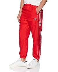 Authentics Piped Wind Pant Red Authentics Piped Wind Pant Red