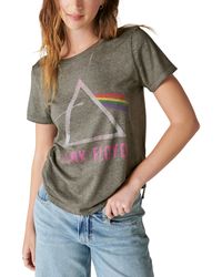Lucky Brand - Pink Floyd Sparkle Print Crewneck T-shirt - Lyst