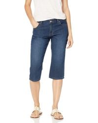 petite lee relaxed fit denim capris