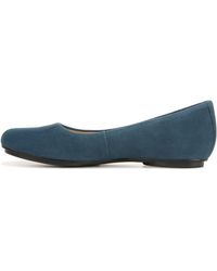 Naturalizer - S Maxwell Round Toe Comfortable Classic Slip On Ballet Flats Ocean Blue Suede 6.5 M - Lyst