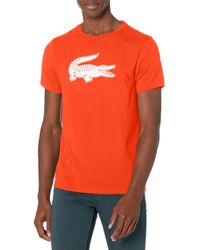 Lacoste - Sport Short Sleeve Ultra Dry Croc Graphic T-shirt - Lyst