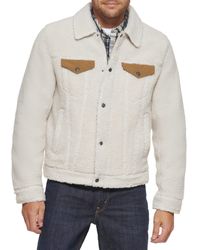 Levi's Sherpa Trucker Jacket in Beige 
