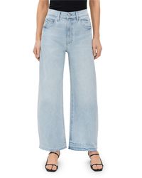 PAIGE - Arellia Ankle Jeans Fernanda With Wide Undone Hem - Lyst