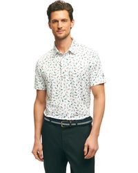 Brooks Brothers - Regular Fit Performance Stretch Short Sleeve Polo Shirt - Lyst