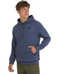 Quiksilver - Regular Fit Active Performance Heavyweight Jacquard Mesh And Polar Fleece Pullover Hoodie - Lyst