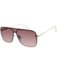 Vince Camuto - Vc1053 Metal Shield 100% Uv Protective Rectangular Sunglasses. Luxe Gifts For Her - Lyst