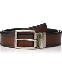Perry Ellis Mens Portfolio Casual Brown Reversible Belt 35mm