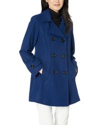 anne klein belted wrap coat