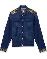 true religion jean jacket with fur collar