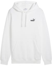 PUMA - Essentials Small Logo Fleece Hoodie - Lyst