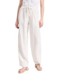 Vince - S Mid Waist Tie Front Pull On Pants - Lyst