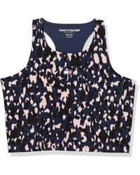 Tommy Hilfiger - High Neck Snow Leopard Print Removable Cups Tank - Lyst