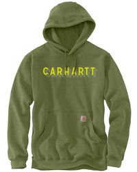 Carhartt - Rain Defender Loose Fit Midweight Logo Graphic Sweatshirt - Lyst
