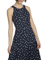 Tommy Hilfiger - Chiffon Midikleid - Lyst