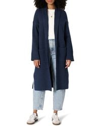 Amazon Essentials - Oversized-fit Cotton Blend Heavyweight Texture Stitch Long Cardigan Sweater - Lyst