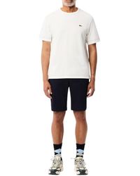 Lacoste - Slim Fit Stretch Cotton Bermuda Shorts - Lyst