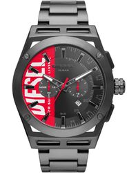 DIESEL - 48mm Timeframe Quartz Stainless Steel Chronograph Watch - Lyst