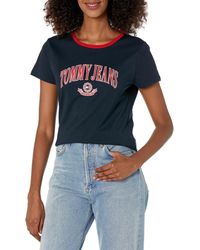 Tommy Hilfiger - Cotton Graphic Tee Top - Lyst