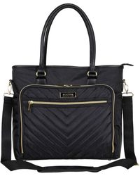 Kenneth Cole - Chevron 15" Laptop & Tablet Business Tote With Removable Shoulder Strap - Lyst