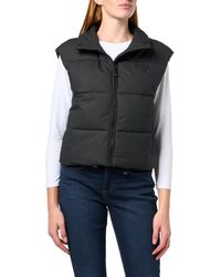 Guess - Eve Cropped Quilted Vest - Lyst