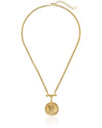 Ben-Amun - Ben-amun Long And Sort Gold Plated Necklace - Lyst