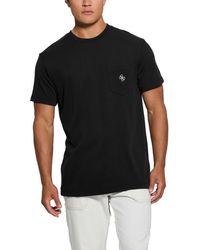 Guess - S Short Sleeve Eco 4g Pocket Knit Top - Lyst