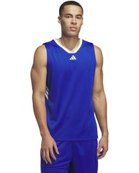 adidas - Basketball Legends 3-stripes Tank Top - Lyst