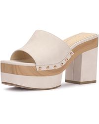 Jessica Simpson - Charlete Block Heel Platform Mule Wedge Sandal - Lyst