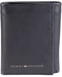 Tommy Hilfiger - Mens Rfid Leather – Slim Trifold Wallet - Lyst
