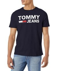 Tommy Hilfiger - Mens Tommy Jeans Short Sleeve T-shirt T Shirt - Lyst