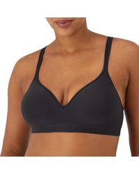 Bali - Comfort Revolution Wire Free Bra,black Jacquard,42dd - Lyst